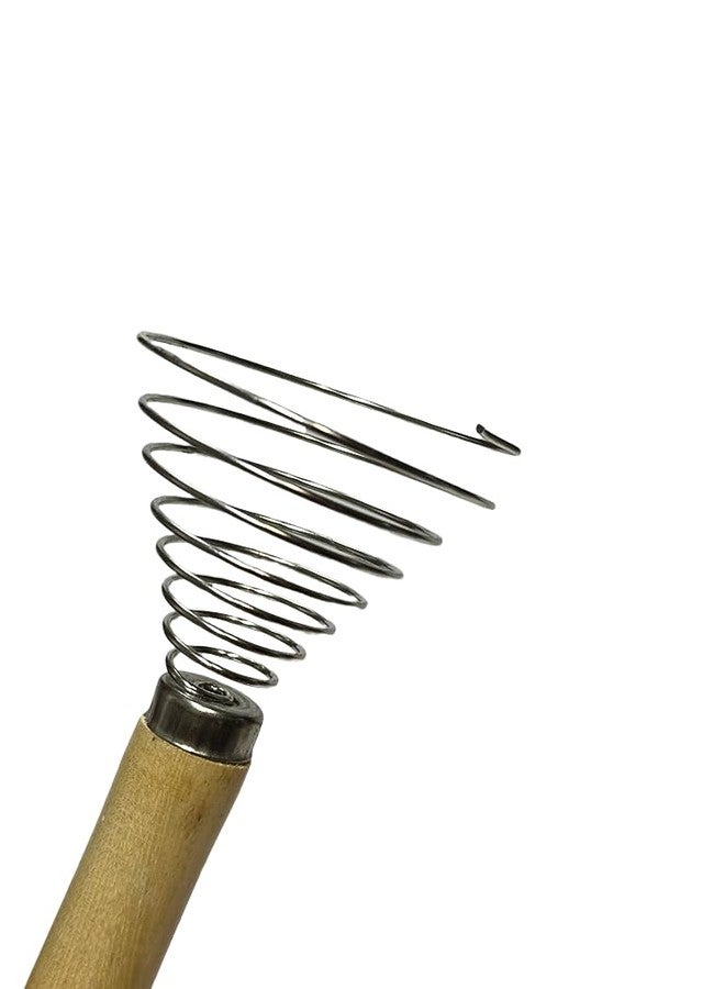 Dynore مضرب سلكي من الفولاذ المقاوم للصدأ من داينور | حلزوني | مضرب لولبي | خفاقة بيض | مضرب بيض - أدوات مطبخ للخلط والخفق والتقليب، 17 سم - Image 3